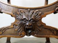 Antique French "Dagobert" X-Frame Armchair (4 of 5) Antique French "Dagobert" X-Frame Armchair (4 of 5)