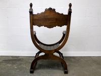 Antique French "Dagobert" X-Frame Armchair (5 of 5) Antique French "Dagobert" X-Frame Armchair (5 of 5)
