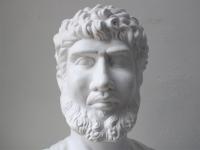 Painted Terracotta Bust of a Roman (2 of 4) Painted Terracotta Bust of a Roman (2 of 4)