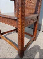 19th Century Carved High Backed Oak Wainscot Chair (3 of 4) 19th Century Carved High Backed Oak Wainscot Chair (3 of 4)