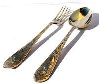 Victorian Josiah Williams & Co Solid Silver Christening Spoon & Fork Set (9 of 9) Victorian Josiah Williams & Co Solid Silver Christening Spoon & Fork Set (9 of 9)