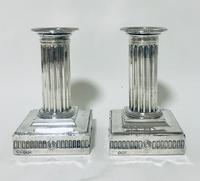 Pair of Antique Victorian Silver Candlesticks (2 of 15) Pair of Antique Victorian Silver Candlesticks (2 of 15)