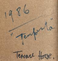 Original Oil on Board 'Tempesta' by Terence Howe. Signed & Dated 1986. Framed in a Hand Painted Frame (2 of 2) Original Oil on Board 'Tempesta' by Terence Howe. Signed & Dated 1986. Framed in a Hand Painted Frame (2 of 2)