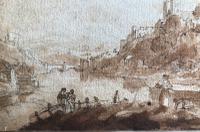 Original Sepia & Pencil Watercolour 'Durham' by Sir Augustus Wall Callcott Unsigned. Framed (3 of 5) Original Sepia & Pencil Watercolour 'Durham' by Sir Augustus Wall Callcott Unsigned. Framed (3 of 5)