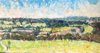 Original Oil on Board' Panorama Near Chichester' by Ken Walch. 1927-2018. Signed and Dated 78 on the Reverse. Initialled KW Bottom Right (4 of 4) Original Oil on Board' Panorama Near Chichester' by Ken Walch. 1927-2018. Signed and Dated 78 on the Reverse. Initialled KW Bottom Right (4 of 4)