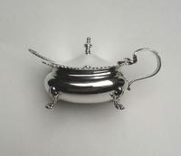Edwardian Silver Mustard Pot with Original Spoon (2 of 7) Edwardian Silver Mustard Pot with Original Spoon (2 of 7)