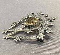 Scottish Silver Luckenbooth Brooch Set with a Citrine. Hallmark Edinburgh 1973 / 1974 (7 of 8) Scottish Silver Luckenbooth Brooch Set with a Citrine. Hallmark Edinburgh 1973 / 1974 (7 of 8)