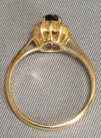 18ct Yellow Gold Sapphire & Diamond Cluster Ring. Edinburgh 1981 (4 of 6) 18ct Yellow Gold Sapphire & Diamond Cluster Ring. Edinburgh 1981 (4 of 6)