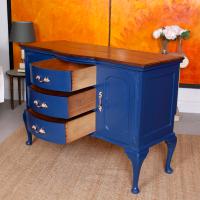 Antique Sideboard Blue Painted Credenza Stripped Top Edwardian Vintage (7 of 12) Antique Sideboard Blue Painted Credenza Stripped Top Edwardian Vintage (7 of 12)