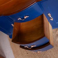 Antique Sideboard Blue Painted Credenza Stripped Top Edwardian Vintage (4 of 12) Antique Sideboard Blue Painted Credenza Stripped Top Edwardian Vintage (4 of 12)