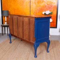 Antique Sideboard Blue Painted Credenza Stripped Top Edwardian Vintage (2 of 12) Antique Sideboard Blue Painted Credenza Stripped Top Edwardian Vintage (2 of 12)