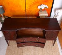 Concave Cuban Mahogany Credenza Sideboard Chippendale (10 of 14) Concave Cuban Mahogany Credenza Sideboard Chippendale (10 of 14)