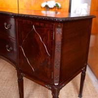 Concave Cuban Mahogany Credenza Sideboard Chippendale (9 of 14) Concave Cuban Mahogany Credenza Sideboard Chippendale (9 of 14)