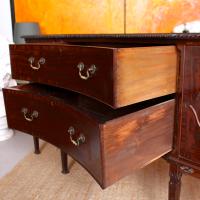 Concave Cuban Mahogany Credenza Sideboard Chippendale (7 of 14) Concave Cuban Mahogany Credenza Sideboard Chippendale (7 of 14)