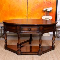 Oak Creedence Table Large Carved Folding Dining Console Table (2 of 12) Oak Creedence Table Large Carved Folding Dining Console Table (2 of 12)