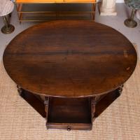 Oak Creedence Table Large Carved Folding Dining Console Table (4 of 12) Oak Creedence Table Large Carved Folding Dining Console Table (4 of 12)