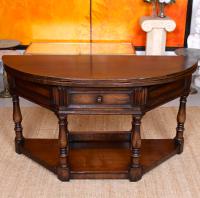 Oak Creedence Table Large Carved Folding Dining Console Table (6 of 12) Oak Creedence Table Large Carved Folding Dining Console Table (6 of 12)