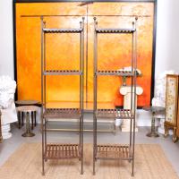 Pair of Tall French Wrought Iron Etagere Whatnot Shelving Stands (9 of 10) Pair of Tall French Wrought Iron Etagere Whatnot Shelving Stands (9 of 10)