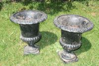 Pair of 19th Century Caste Iron Jardinieres (2 of 3) Pair of 19th Century Caste Iron Jardinieres (2 of 3)
