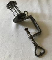 Steel Sewing Clamp & Reel - Regency Period (2 of 3) Steel Sewing Clamp & Reel - Regency Period (2 of 3)