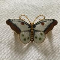 Enamel Butterfly Brooch by Hroar Prydz, Norway c.1960 (2 of 3) Enamel Butterfly Brooch by Hroar Prydz, Norway c.1960 (2 of 3)