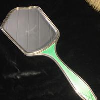 Art Deco Silver & Enamel Mirror & Brush Set - London1936 (7 of 7) Art Deco Silver & Enamel Mirror & Brush Set - London1936 (7 of 7)