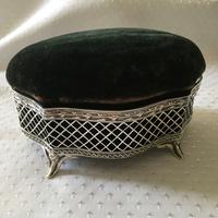 Silver Jewellery Box / Pin Cushion - Hallmarked c.1910 (2 of 6) Silver Jewellery Box / Pin Cushion - Hallmarked c.1910 (2 of 6)
