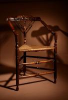 Very Decorative Elmwood Triangle Armchair C.1900 (2 of 6) Very Decorative Elmwood Triangle Armchair C.1900 (2 of 6)