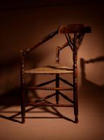 Very Decorative Elmwood Triangle Armchair C.1900 (3 of 6) Very Decorative Elmwood Triangle Armchair C.1900 (3 of 6)