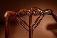 Very Decorative Elmwood Triangle Armchair C.1900 (5 of 6) Very Decorative Elmwood Triangle Armchair C.1900 (5 of 6)