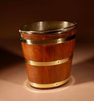 Dutch Coopered Oval Mahogany & Brass Tea Bucket / Jardinière, 19th Century (4 of 7) Dutch Coopered Oval Mahogany & Brass Tea Bucket / Jardinière, 19th Century (4 of 7)