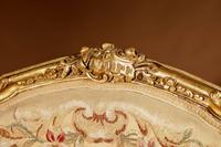 Louis XV Style Finely Carved Gildwood & Original Aubusson Tapestry Cabriolet Pair of Armchairs, 19th Century (18 of 18) Louis XV Style Finely Carved Gildwood & Original Aubusson Tapestry Cabriolet Pair of Armchairs, 19th Century (18 of 18)
