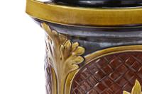 Antique Glazed Staffordshire Pottery Jardiniere on Stand (7 of 10) Antique Glazed Staffordshire Pottery Jardiniere on Stand (7 of 10)
