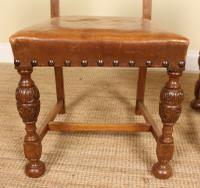 Oak Refectory Dining Table & 6 Leather Chairs Country (4 of 13) Oak Refectory Dining Table & 6 Leather Chairs Country (4 of 13)