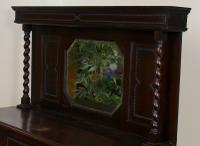 Edwardian Arts & Crafts Ebonised Carved Mirrored Oak Sideboard (7 of 11) Edwardian Arts & Crafts Ebonised Carved Mirrored Oak Sideboard (7 of 11)