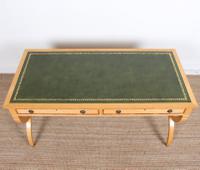 Maple Leather Library Desk Large Standalone Writing Table (6 of 13) Maple Leather Library Desk Large Standalone Writing Table (6 of 13)