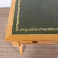 Maple Leather Library Desk Large Standalone Writing Table (7 of 13) Maple Leather Library Desk Large Standalone Writing Table (7 of 13)
