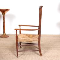Oak Armchair Rushwork Seated Chair 19th Century (8 of 12) Oak Armchair Rushwork Seated Chair 19th Century (8 of 12)