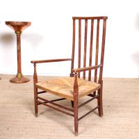 Oak Armchair Rushwork Seated Chair 19th Century (7 of 12) Oak Armchair Rushwork Seated Chair 19th Century (7 of 12)