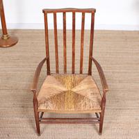 Oak Armchair Rushwork Seated Chair 19th Century (2 of 12) Oak Armchair Rushwork Seated Chair 19th Century (2 of 12)