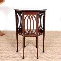 Arts & Crafts Hexagonal Side Table 19th Century Inlaid Mahogany (8 of 8) Arts & Crafts Hexagonal Side Table 19th Century Inlaid Mahogany (8 of 8)