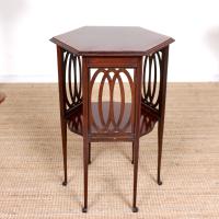 Arts & Crafts Hexagonal Side Table 19th Century Inlaid Mahogany (4 of 8) Arts & Crafts Hexagonal Side Table 19th Century Inlaid Mahogany (4 of 8)
