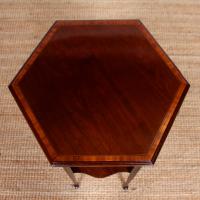 Arts & Crafts Hexagonal Side Table 19th Century Inlaid Mahogany (2 of 8) Arts & Crafts Hexagonal Side Table 19th Century Inlaid Mahogany (2 of 8)