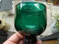 Pair of Georgian / Victorian Dark Green Glass Rummers. (7 of 8) Pair of Georgian / Victorian Dark Green Glass Rummers. (7 of 8)