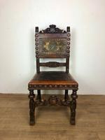 Italian Embossed Leather Chairs c.1880 (2 of 4) Italian Embossed Leather Chairs c.1880 (2 of 4)