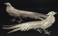 Pair of Silver Plated Table Pheasants (2 of 4) Pair of Silver Plated Table Pheasants (2 of 4)