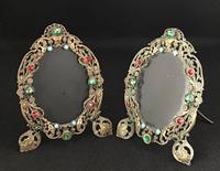 Pair of Filigree and Faux Jewel Easel Photograph Frames (4 of 4) Pair of Filigree and Faux Jewel Easel Photograph Frames (4 of 4)