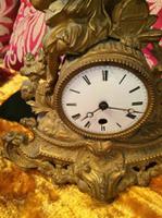 Rare Antique French Japy Freres Gilt Gilded Brass Vintage Mantel Clock (2 of 8) Rare Antique French Japy Freres Gilt Gilded Brass Vintage Mantel Clock (2 of 8)