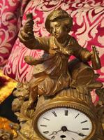 Rare Antique French Japy Freres Gilt Gilded Brass Vintage Mantel Clock (4 of 8) Rare Antique French Japy Freres Gilt Gilded Brass Vintage Mantel Clock (4 of 8)