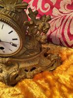 Rare Antique French Japy Freres Gilt Gilded Brass Vintage Mantel Clock (5 of 8) Rare Antique French Japy Freres Gilt Gilded Brass Vintage Mantel Clock (5 of 8)